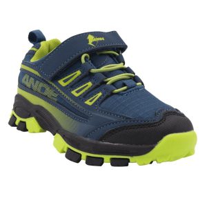 ANDE NEW TOUR Kid  Blu/Verde scarpa leggera trekking/trail per bambini con velcro